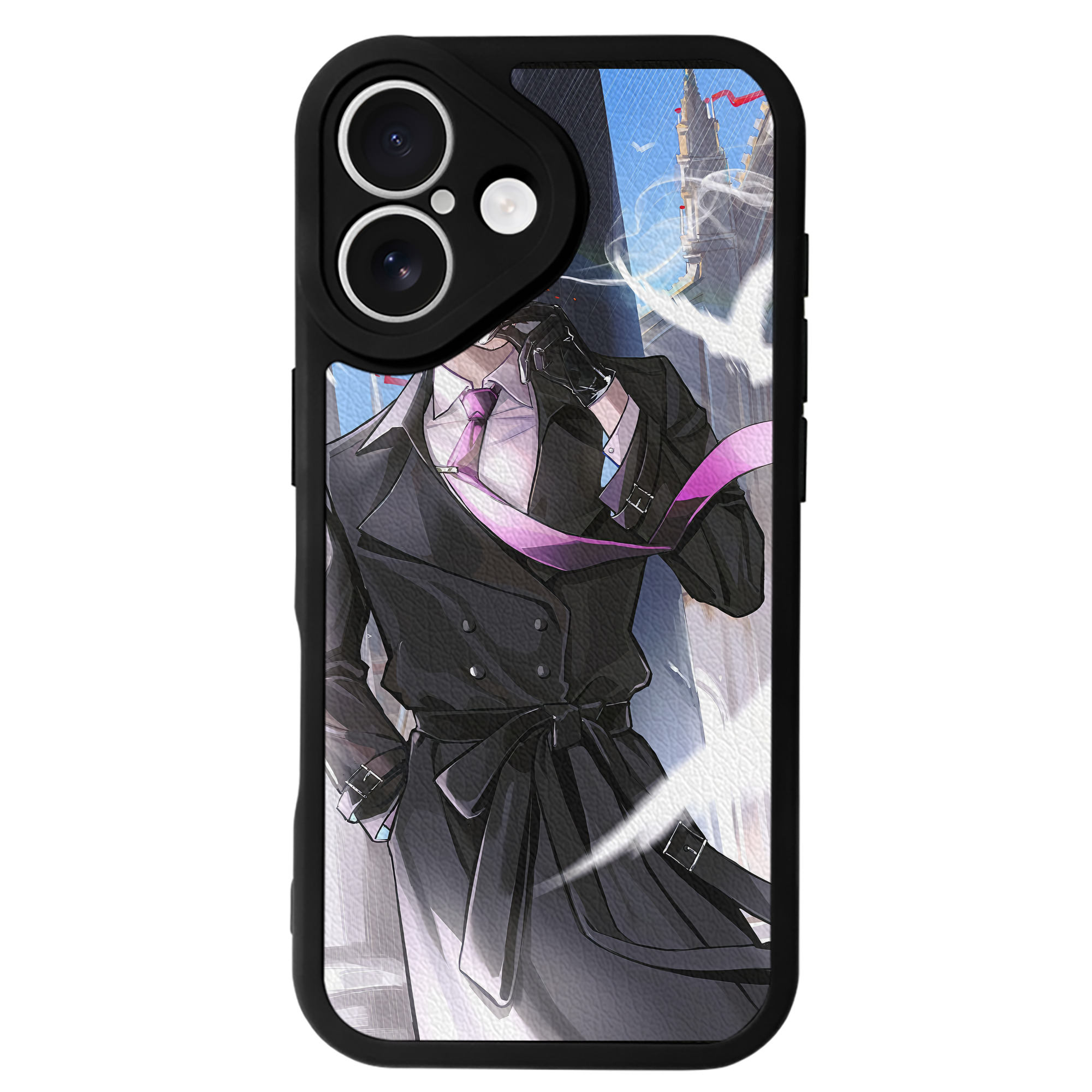 （画像用） 文豪ストレイドッグス Bungo Stray Dogs 【iPhone 16シリーズ対応】シリコンスマホケース（レザー調） 材質：シリコン